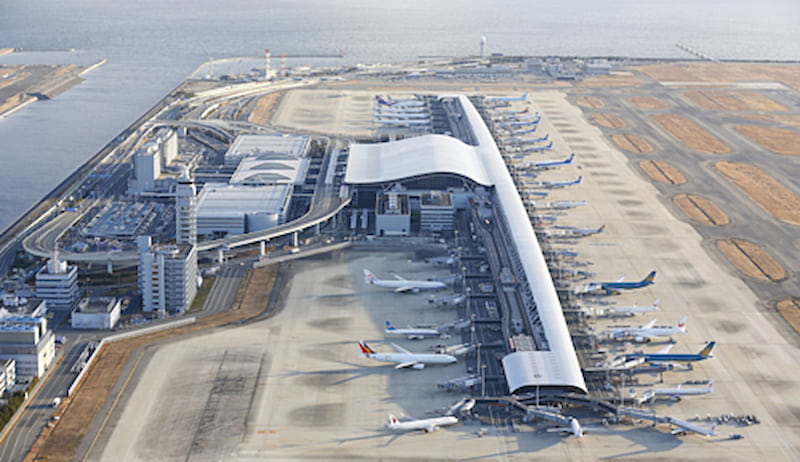 Kansai là sân bay Nhật Bản nằm trên hòn đảo nhân tạo ở Osaka