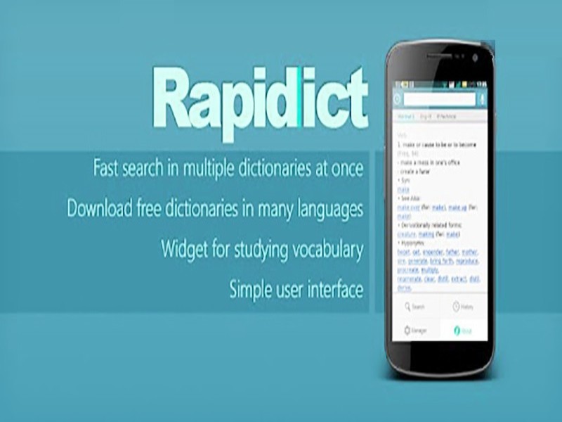 Rapidict dịch tiếng Nhật miễn phí cho người dùng hệ điều hành Android